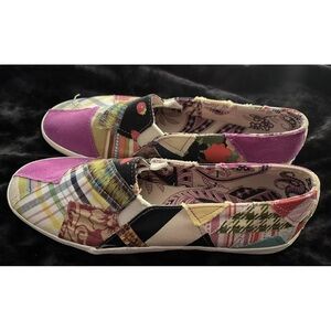KEDS Multicolor Patchwork Slip On Sneakers Loafers Sz 5.5 Women’s